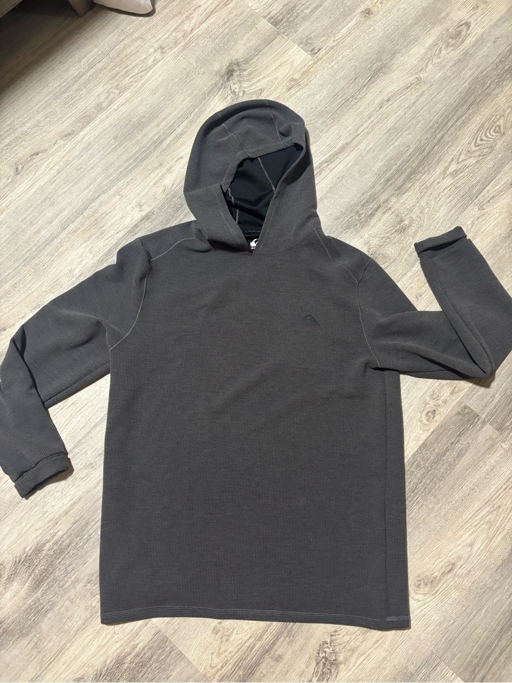 Quiksilver Dark Gray Hooded Pullover Sweatshirt